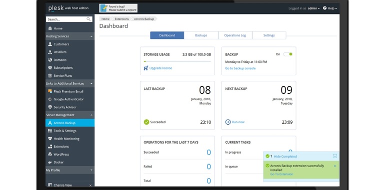 Acronis se alía con Plesk para ofrecer copias de seguridad de servidores