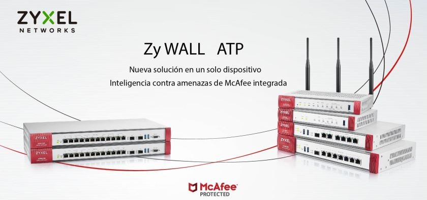 Zyxel integra el antimalware de McAfee en sus firewalls para pymes