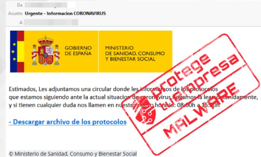 Fishing sobre el Ministerio de Sanidad