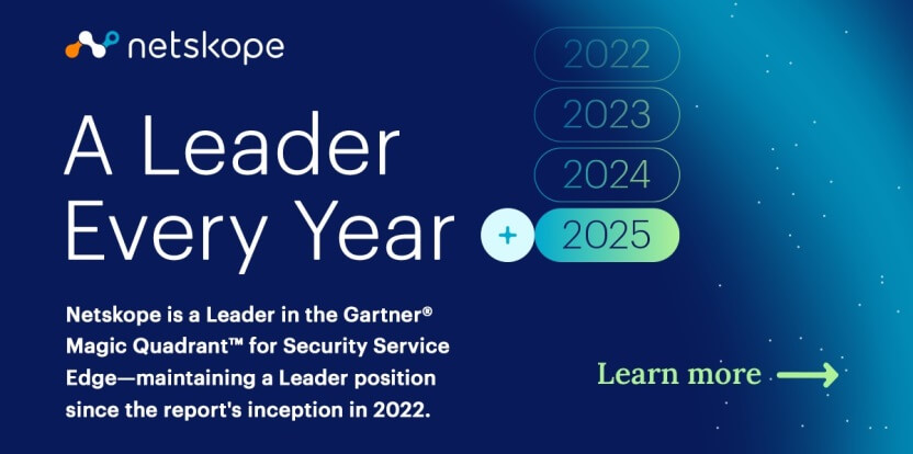 Gartner vuelve a nombrar líder a Netskope en Security Service Edge