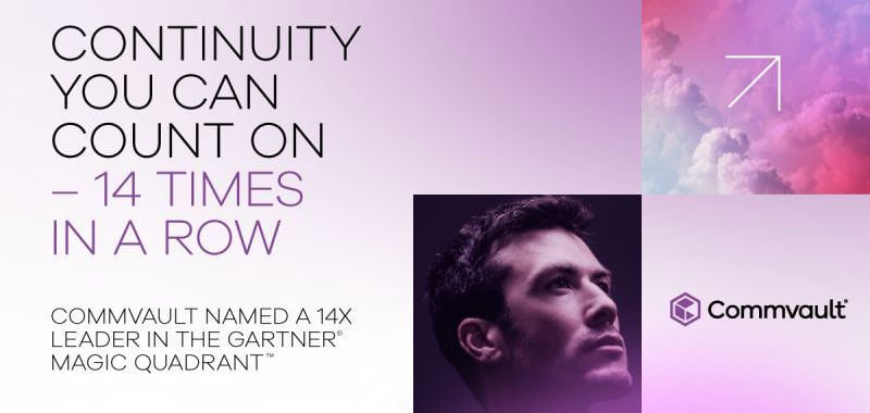 Gartner vuelve a reconocer a Commvault como líder en Plataformas de Backup y Protección de Datos