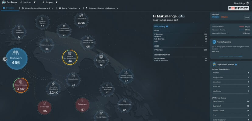 Fortinet incorpora nuevas funcionalidades a FortiRecon
