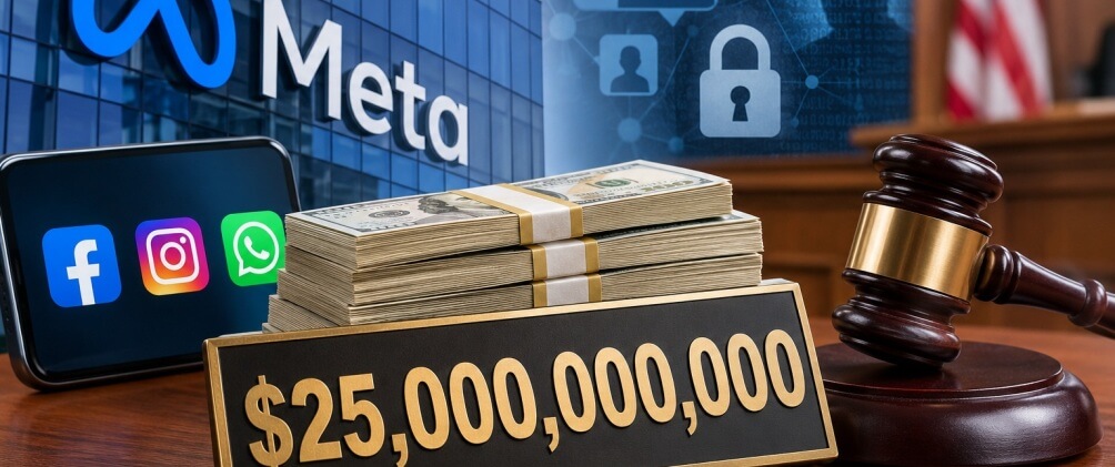 Meta es sancionada con una multa histórica de 25.000 millones de dólares