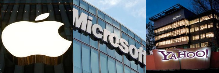 Apple, Microsoft y Yahoo presentan resultados económicos más que optimistas