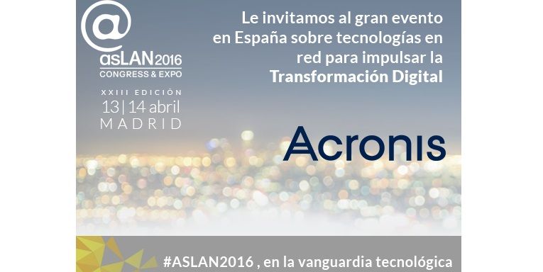Acronis mostró Backup Cloud en @asLAN