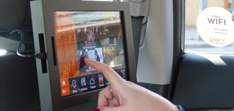 Samsung y Cabify integran la plataforma de CarMedia Solutions con Galaxy Tab
