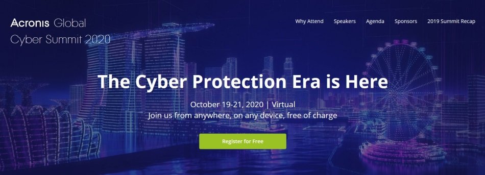 Líderes de opinión en Acronis Global Cyber Summit 2020