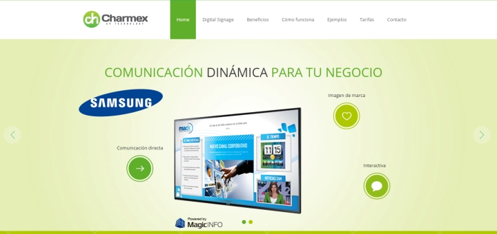 Charmex lanza un microsite donde explica su tecnología cloud de Cartelería Digital