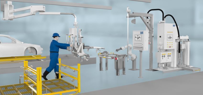 Colaboración entre hombre y robot para el montaje de vehículos