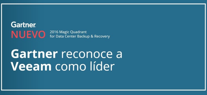 Gartner nombra a Veeam líder en Recuperación y Backup de Centros de Datos